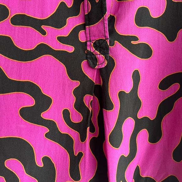 100% silk DRIESvonFURSTENBURG bold print pullover blouse - Picture 6 of 10